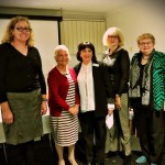 Induction of Board members by PDG Trish - Bev, judie, Helen, Jan