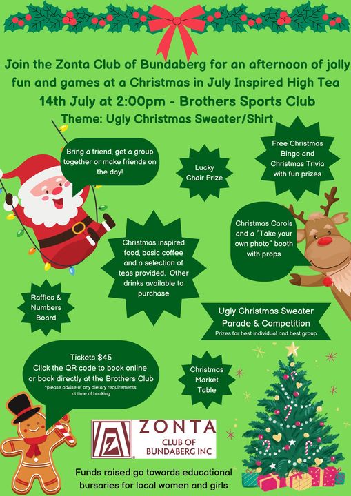 Christmas in July High Tea - Bundaberg @ Brothers Sports Club