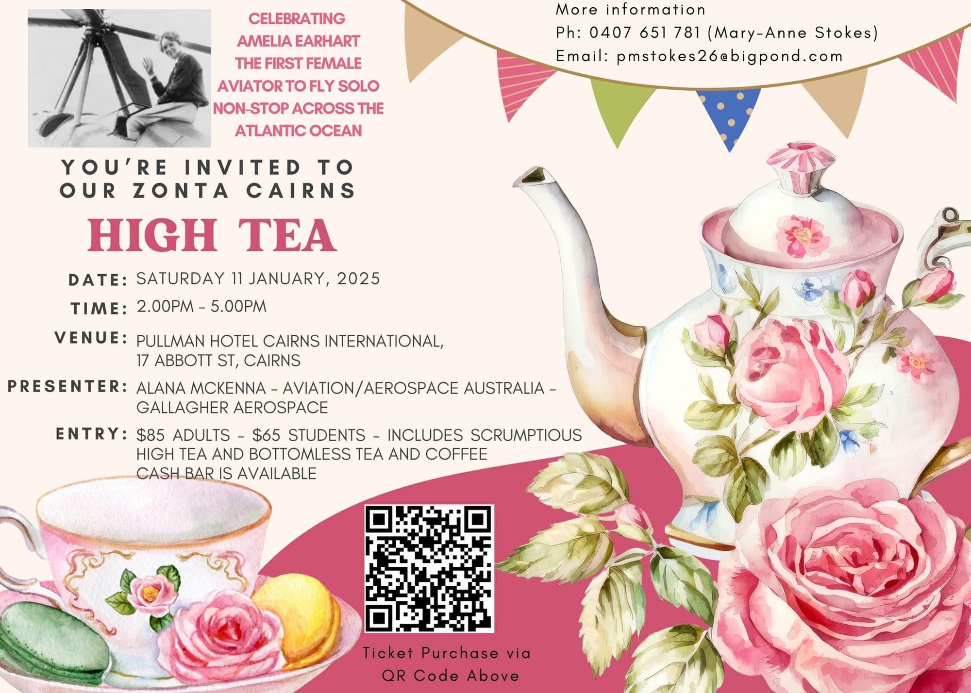 Mother/Daughter Amelia Earhart High Tea - Cairns @ Pullman Cairns International