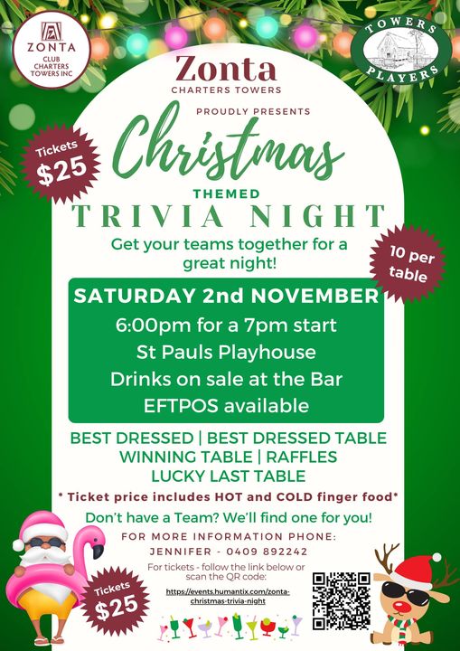 Christmas Trivia Night - Charters Towers @ St Paul Playhouse