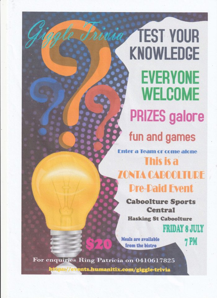 Giggle Trivia - Caboolture - EVENT CANCELLED @ Caboolture Sports Centre