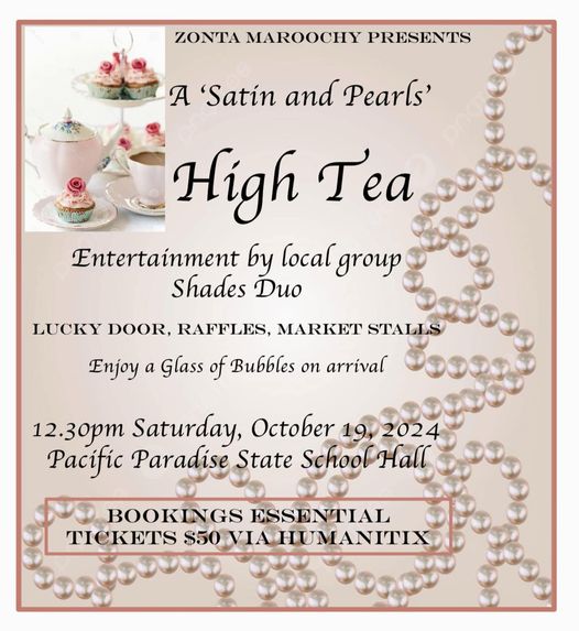 Satin and Pearls High Tea - Maroochy @ Pacific Paradise State School Hall